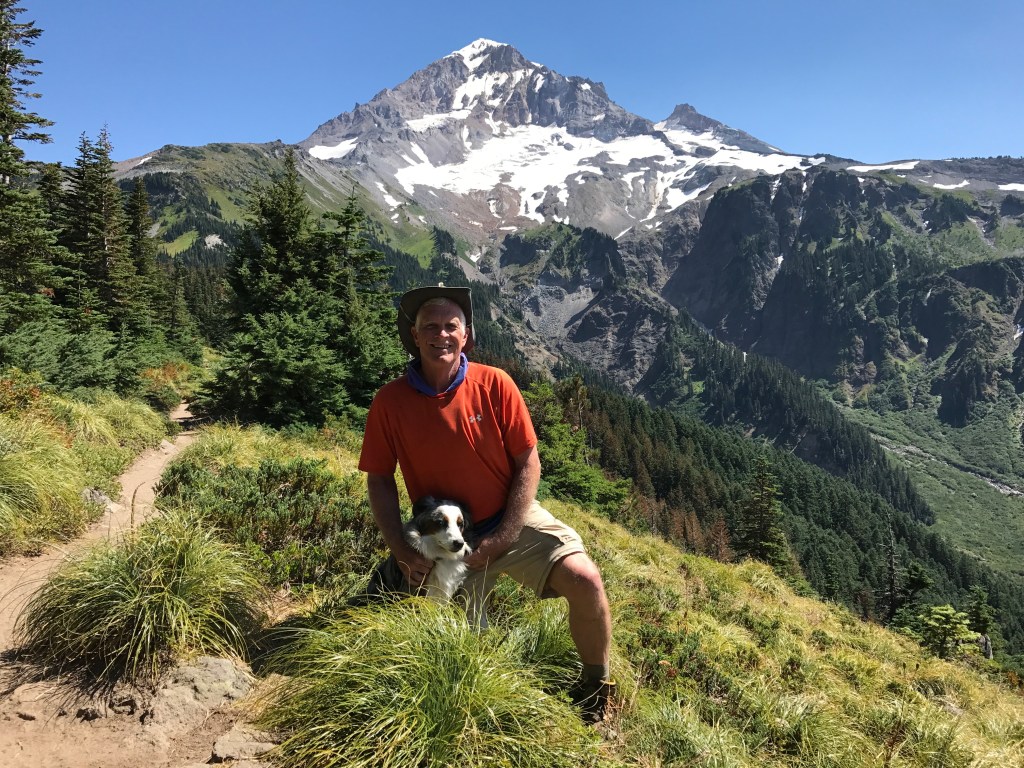 Brook & I in front of Hood