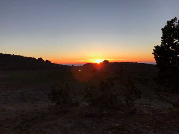 Sunrise on the east side of Mt. Hood