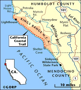 Lost Coast Trail Map