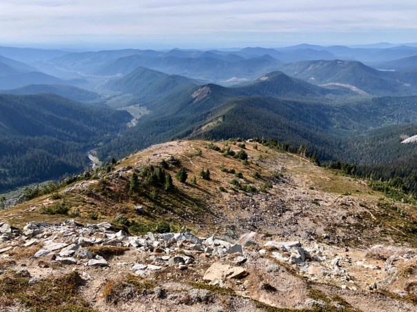 View from above the McNeil Pt Shelter